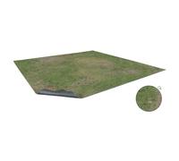 Battle Systems Grassy Fields - Alfombrilla para juegos de 3 x 3 pulgadas, cuadrícula