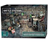 Battle Systems - Terreno modular de ciencia ficción para juegos 3D - Perfecto para miniaturas y figuras de 28 mm a 35 mm - No requiere pintura - Juego de guerra de alienígenas de ciencia ficción -