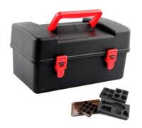 Battle Tops - Estuche de almacenamiento, caja de transporte de plástico duradero compatible con accesorios Beyblade Burst Gyro Launcher con asa de transporte