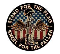Battlefield Sticker, Stand For The Flag Decal, Kneel For The Fallen Sticker, Patriotic Car Decal, Car Truck Flag Decal, Flag Stand Decal, Truck Stickers, Patriotic Car Accessories, Veteran Memorial De