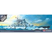 Battleship Bismarck (Static) 1:800 Plástico Modelo Kit Academy