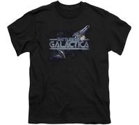Battlestar Galactica 1978 Cylon Pursuit Men T Shirt tee Black L