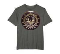 Battlestar Galactica Gold BSG 75 Emblem Camiseta