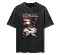 Battlestar Galactica When Cylons Attack Sci-Fi TV Show Unisex T-Shirt Printed tee Black Mens Top Shirt S