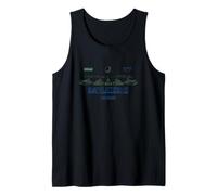 Battlezone Retro Tank Pan Arcade Game Pantalla de Inicio Camiseta sin Mangas