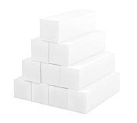 Batto 10 X Bloques de Lijado Blancos para DiseñO de UñAs Bloque de Pulido de UñAs Pulido de Superficies Bloque de de UñAs de Manicura para DecoracióN de UñAs
