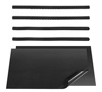 Batto 4 Piezas de Estante de Horno Negro Protector de Estante de Silicona + 2 Piezas de Revestimiento Antiadherente para Horno para Mantener el Horno Limpio y Protegido