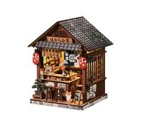 BATTREVO Book Nook Japan-Yiran Izakaya- Booknook Puppenhaus Modell，Dekoratives Bücherregal-Display & Wohndeko，3D-Holzpuzzles Buchecke, DIY-Miniaturhaus-Set
