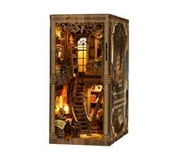 BATTREVO DIY Book Nook Kit-Biblioteca de Libros antiguos-3D Holzbausatz für Bücherregal Deko-Geschenke für Erwachsene und Teenager Weihnachten Geburtstag Geschenke