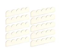 Batum Molduras de madera festoneadas, 10 piezas. Molduras decorativas de madera festoneadas de 20 x 4 cm, sin pintar, con borde ondulado, para decoración de paredes, marcos de puertas y ventanas.
