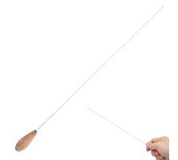 Batuta de Director de música Madera de peral Mango de Metal Concierto Batuta de Director de Orquesta Sinfónica Musical Banda de directores