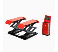 BAUBAUPLAY Escala 1:18 para reparación de coches, pequeño modelo de elevador de tijera para taller, escena de tuning de taller, regalo para los fans