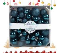 Baubles 'Árbol de Navidad - Bolas decorativas brillantes | Bolas impantables con purpurina, decoraciones festivas para el árbol de vacaciones, baúl de intrastusiasmas para interiores, regalo y estilo