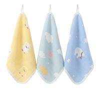 BAUCH 2PCS toallas de muselina para bebé,25 * 25cm Muselinas Bebe,Toalla Facial Infantil,Capas De AbsorcióN De Agua Y Suavidad Gasas para Bebes,Piel Sensible para ReciéN Nacidos