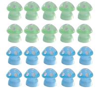 BAUCH Figuras Hongos Luminosos Jardín, Juego de 20, resina ecológica, luminosos & impermeables - para paisajes miniatura, macetas & regalo