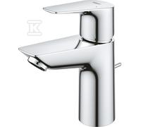 Grohe BauEdge mezclador monomando de lavabo, tamaño S, proyección de 95 mm, juego de desagüe, 23328001