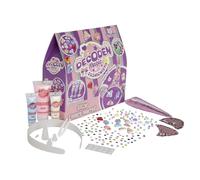 Bauer "DECODEN MAGIC" 143 piezas DIY Unicornio Diadema con bonitos abalorios, piedras brillantes y pegamento hinchable, accesorio para el pelo, juguete creativo para niños a partir de 6 años (22004)