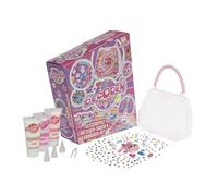 Bauer "DECODEN MAGIC" DIY Kätzchen Tasche Bastelset mit süßen Charms, Glitzer & Puffy-Glue Glue Glue - kleine Handtasche selbst basteln, kreative Spielzeug für Kinder ab 6 Jahren (22005)
