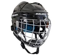 Bauer Niños Casco de Hockey sobre Hielo Nit Prodigy de Serie para Kids Casco con Rejilla de protección para Hockey sobre Hielo, Todo el año, Infantil, Color Negro, tamaño Talla única