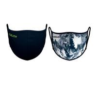 Bauer Protector de boca y nariz - Reversible, color: azul marino/tie dye