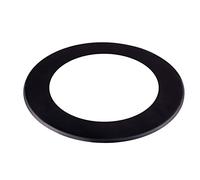 BAUER Roseta de pared para tubo de estufa, diámetro de 180 mm (más variantes), color negro, grosor de la pared: 0,6 mm, tubo de humo, tubo de chimenea, tubo de escape; según la norma EN 1856-2