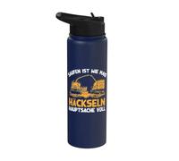 Bauer - Saufen Ist Wie Maíz Choppeln Main Thing Full Stainless Steel Insulated Water Bottle
