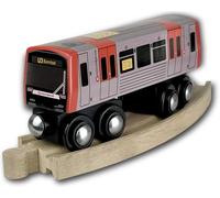 Bauer&Sohn Metro de madera Hamburgo línea U3 tren, realismo / transporte público, niño, unisex, niños de diferentes edades (niños y chicas)