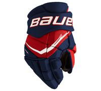 Bauer Vapor FLYPRO Navy/Red/White Junior Guantes de hockey 10″