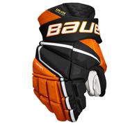 Bauer Vapor Hyperlite Black/Orange Junior Guantes de hockey 10″