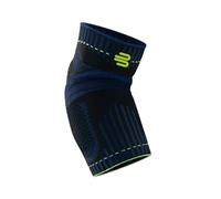 BAUERFEIND, 1 Codera de Deporte Unisex, Adecuada para Ambos Codos, para Deportes de Pelota, Raqueta o Atletismo, Estabiliza el Codo, Anillo de Silicona, Talla XXL, Negro, 11469431170015