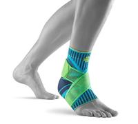 BAUERFEIND, 1 Tobillera Deportiva Unisex, para el Tobillo Izquierdo, para Deportes de Pelota o Atletismo, Estabilización, con Cinta Ajustable, Talla M, Turquesa, 11419401260712