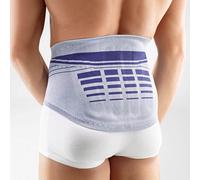 Bauerfeind Banda lumbar elástica Lumboloc, soporte espinal Azul/Gris