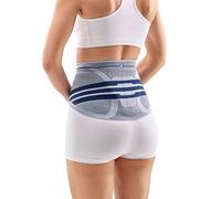 Bauerfeind Corsé Lumbotrain con banda lumbar elástica y ajuste ceñido Azul/Gris