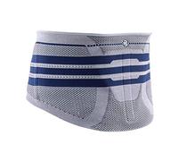Bauerfeind Corsé de corte recto con banda lumbar elástica Lumbotrain Azul/Gris