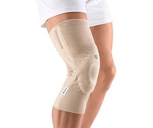 Bauerfeind GenuTrain P3, Rodillera Estabilizadora para Problemas de Rótula, Derecha, Beige, Talla 1