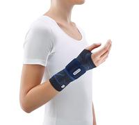 Bauerfeind ManuTrain, Vendaje de Muñeca con Grado de Estabilización Ajustable Individualmente, Izquierdo, Negro, Talla 3