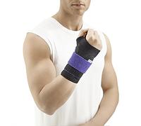 Bauerfeind ManuTrain, Vendaje de Muñeca con Grado de Estabilización Ajustable Individualmente, Izquierdo, Negro, Talla 2