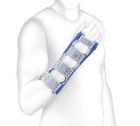 Bauerfeind Órtesis de muñeca y pulgar, ManuLoc Rhizo long,titán,derecho, talla 1, 1