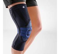 Bauerfeind Rodillera izquierda de voleibol Genutrain P3 negra con guía rotuliana