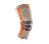 BAUERFEIND Rodillera para senderismo "Outdoor Knee Support", 1 Rodillera unisex para equipo de senderismo, Para usar en la pierna derecha o izquierda, Correa ajustable individualmente, Lana Merino