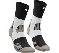 BAUERFEIND Trail Run Mid Cut Socks - Calcetines de trail running, Color negro., 44