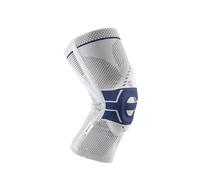 Bauerfeind GenuTrain P 3 Vendaje de Rodilla, Izquierdo, Gris (Titán), Talla 1