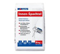 Baufan Espátula interior blanca 20 kg I Para rellenar, alisar y modelar I Masilla de curado rápido para interior y exterior I Reparación de grietas y agujeros