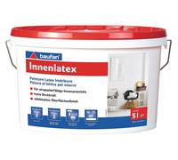 Baufan Interior Latex 5 L Blanco Mate Pintura Pared y Techo Dispersión