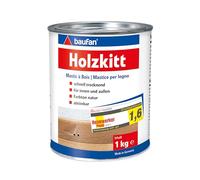 Baufan Masilla de Madera para Interior y Exterior, Relleno y Suavizado de Grietas, Agujeros y Ranuras en Madera, Secado Rápido, Inodoro, Teñible, Resistente al Agua, Azul Rojo Blanco