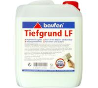 Baufan Tiefgrund LF 5 L Imprimación Acrílica 1:1, Dilutable, Penetrante