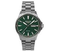 Bauhaus Aviation 2862M-4 - Reloj automático para hombre con correa de acero inoxidable, 10 ATM, cristal de zafiro día/fecha