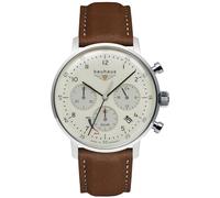 Bauhaus dessau Reloj para Hombre Analógico de Solar con Brazalete de Piel de Vaca 2086-5