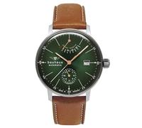 Bauhaus Reloj automático para hombre Dessau 5 ATM con correa de cuero 2060-4