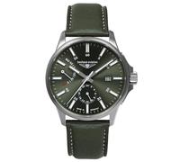 Bauhaus Reloj de hombre Aviation con correa de cuero o correa de titanio, caja de titanio automática 10 ATM, reserva de marcha 24 horas, cristal de zafiro, fecha 2860